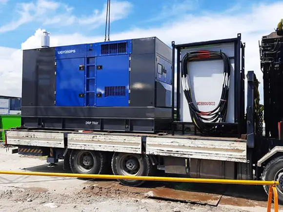 A instalacao do grupo gerador Cruiser Industrial Technology